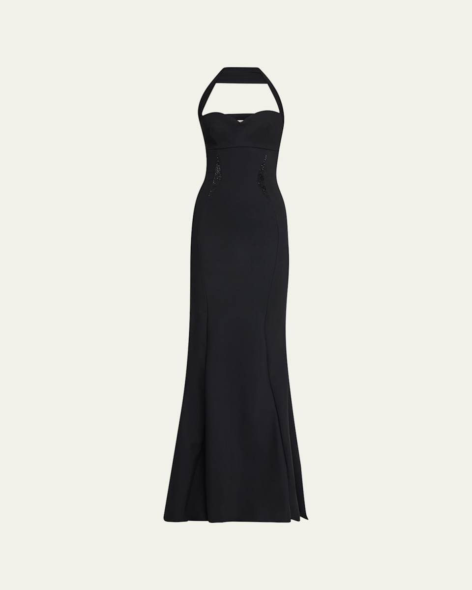 Aryas Rhinestone-Embellished Sweetheart Gown